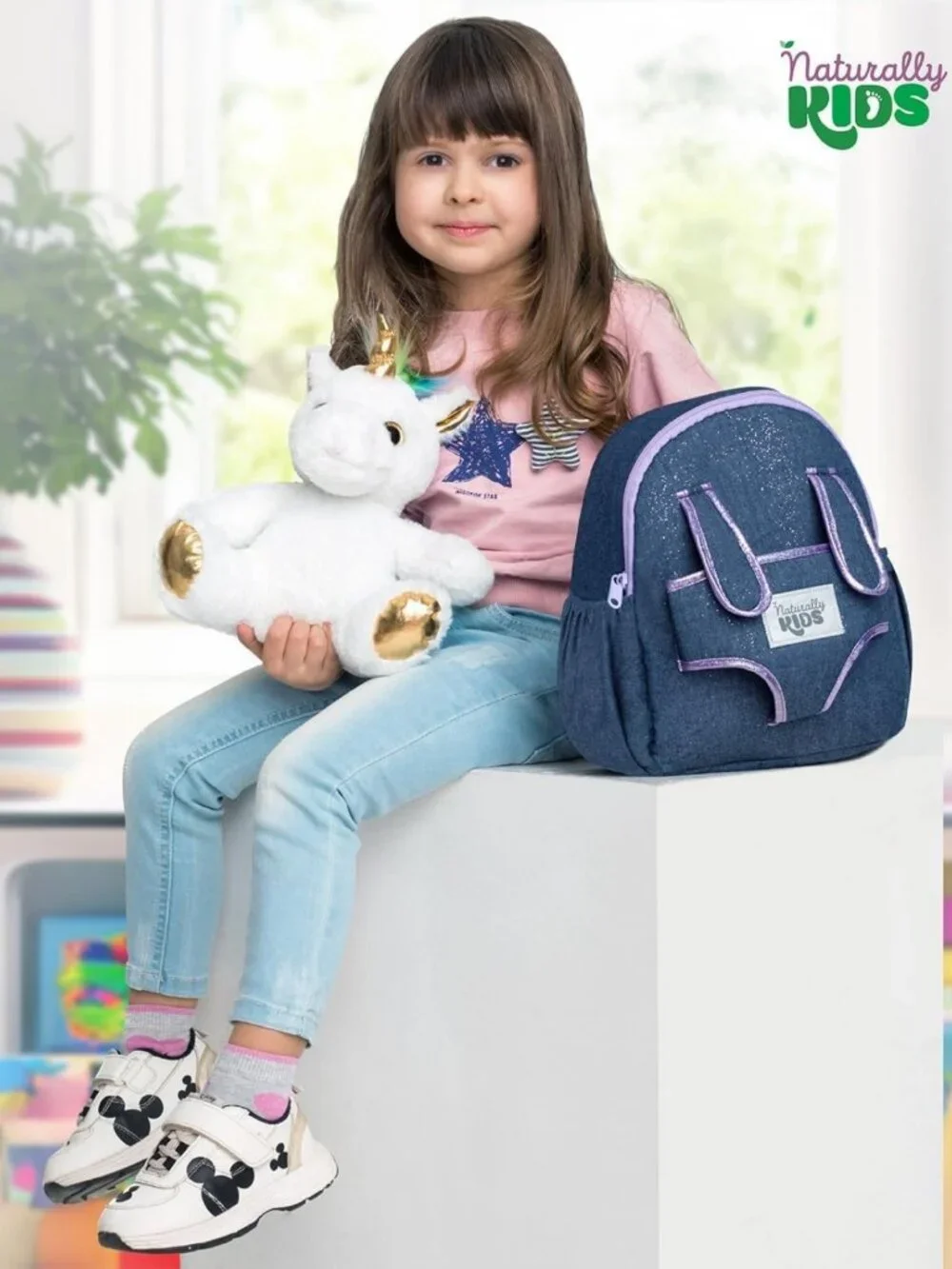 Adorable Toddler Backpack with Plush Unicorn Toy & Pockets - Perfect for Kids!